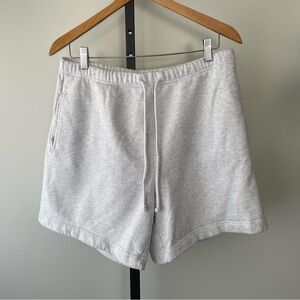Wilfred Free Free Fleece Sweatshort 7 Athletic Organic Cotton Grey Size Large